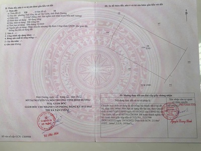 Bán đất đt 747a, thái hòa, tân uyên, bình dương, 5,5 triệu/m2, 2114m2, chính chủ hot 2