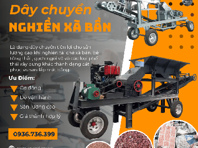 Dây chuyền nghiền trạc thải, xà bần di động 3