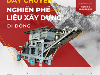 Dây chuyền nghiền trạc thải, xà bần di động 1