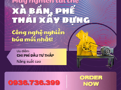 Máy nghiền trạc thải thành cát san lấp 2