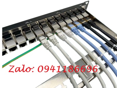 Chuyên phân phối Thanh đấu nối mạng 1U 24 port CAT6 UTP hãng Ancomteck mã ACT-24S1U, ACT-6U-88 7