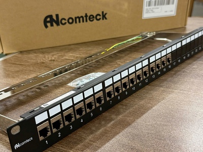 Phân phối độc quyền thanh đấu nối patch panel 48 cổng Cat6 UTP 2U mã ACT-48S2U chính hãng Ancomteck 7