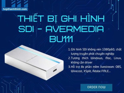 Thiết bị ghi hình ExtremeCap UCV SDI USB 3.0 AVerMedia BU111 0