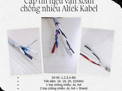 Cáp tín hiệu vặn xoắn AWG chuyên dùng cho công nghiệp 1