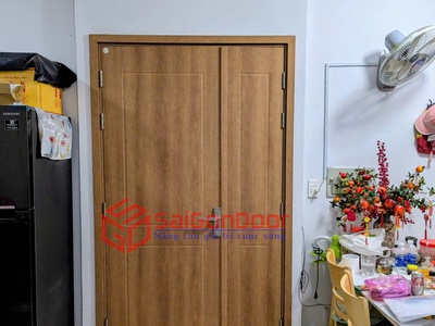Cửa Nhựa Composite 2 cánh mở rộng không gian đẹp từ cái nhìn đầu tiên 0