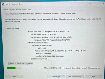 Laptop Dell Latitude 5480 i5-7200U 14 inch 8GB/256GB 2