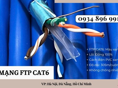 Cáp Chống Nhiễu Cat6 23awg Có Sẵn Cần Thơ, Vũng Tàu, Bình Dương 0