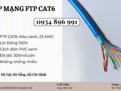 Cáp Chống Nhiễu Cat6 23awg Có Sẵn Cần Thơ, Vũng Tàu, Bình Dương 2