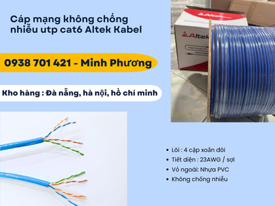 Cáp mạng không chống nhiễu utp cat6 Altek Kabel Gia Lai, Đắk Lắk, Lâm Đồng 1