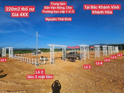 Bán đất trung tâm xã bắc khánh vĩnh   vị trí tài lộc 0