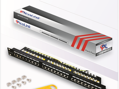 Patch Panel CAT6A 24 Port, PicoLink PL-S1U24-C6A hàng chính hãng tốt cho dự án cocq vat. 0