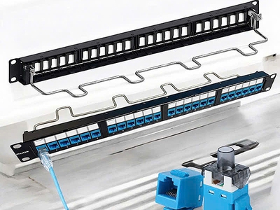 Patch Panel CAT6A 24 Port, PicoLink PL-S1U24-C6A hàng chính hãng tốt cho dự án cocq vat. 4