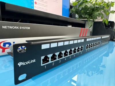Patch Panel CAT6A 24 Port, PicoLink PL-S1U24-C6A hàng chính hãng tốt cho dự án cocq vat. 7
