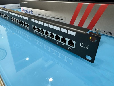 Patch Panel CAT6A 24 Port, PicoLink PL-S1U24-C6A hàng chính hãng tốt cho dự án cocq vat. 8