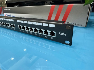 Patch Panel CAT6A 24 Port, PicoLink PL-S1U24-C6A hàng chính hãng tốt cho dự án cocq vat. 10
