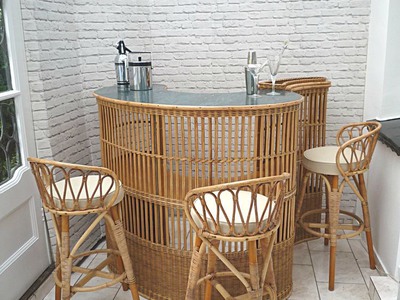 Ghế bar cao mây tự nhiên 3