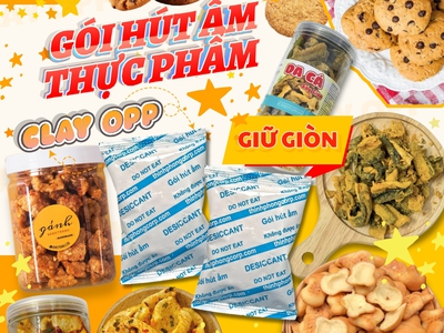 Gói hút ẩm Clay   Giải pháp giữ khô, giữ giòn cho đồ ăn vặt đóng gói 2