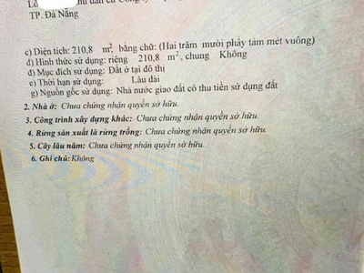 Bán đất đường bàu mạc 14 - liên chiểu - đà nẵng 0