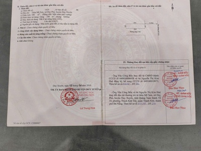 Chính chủ bán 100m2 đất 2 mặt tiền quốc lộ 14h, thôn mỹ sơn, xã duy phú, huyện duy xuyên, quảng nam 1