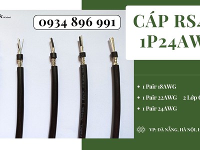 Cáp Tín Hiệu Rs485 1 Pair 18 Awg Quảng Nam, Quảng Bình, Quảng Ngãi 1