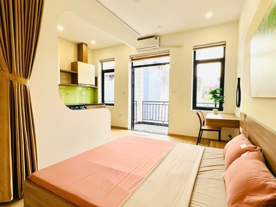 Cho thuê ccmn 1pk 1pn đẹp 100 thoáng sáng 281 trương định, hoàng mai 1