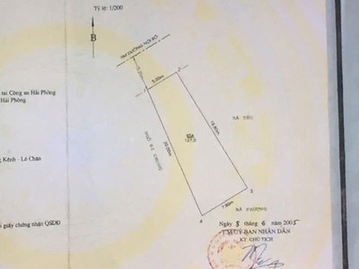 Bán đất mặt đường hoàng ngọc phách - 127m- mặt tiền 5m - lô góc, giá 70 tr/m 1