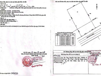 Cần bán lô đất mặt tiền đường hồ văn tắng, xã tân thạnh đông, củ chi, hcm 2