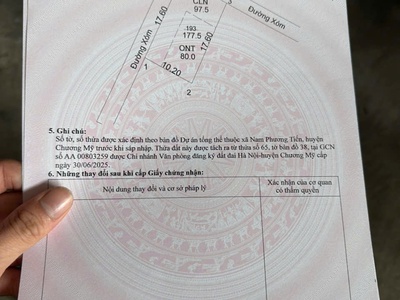 Cơ hội sở hữu đất đẹp giá tốt tại xuân mai 0