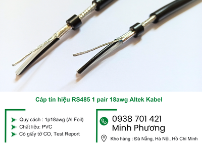 Cáp tín hiệu RS485 1 pair 18awg Altek Kabel Khánh Hòa, Ninh Thuận, Bình Thuận 1