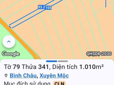 1000m bình châu 390tr . giá công chứng luôn nhe 0