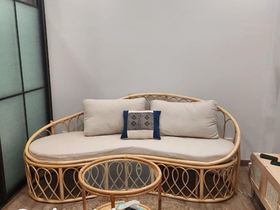 Bàn ghế mây nhỏ gọn phòng khách 2