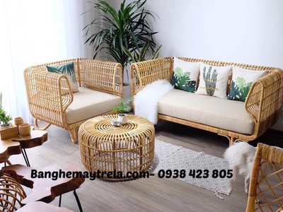 Bàn ghế mây nhỏ gọn phòng khách 0