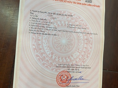 Bán lô đất 407m2 Lô 26 Lê Hồng Phong ngay gần UBND quận Ngô Quyền 1