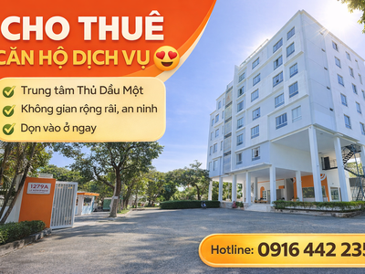 Cho thuê căn hộ dịch vụ giá tốt đầy đủ tiện nghi ở thủ dầu một , bình dương 0