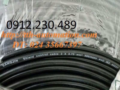 Cáp điều khiển chống nhiễu sangjin 2 0.75 0