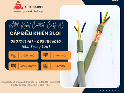 Cáp điều khiển Altek Kabel 3x0.5/3x0.75/3x1.0/3x1.5 1
