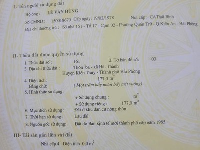 177m hải thành mặt trục chính công viên đường nhựa 7,5m giá 2x tr/m hàng vị trí trung tâm 0