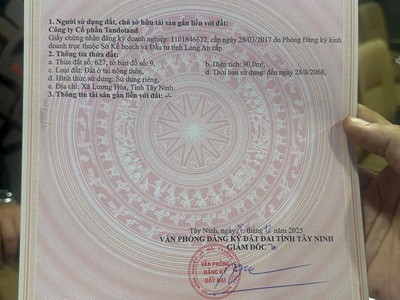 Kẹt tiền cần bán gấp đất 90m2 shr giá 2ty3 0