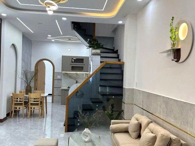 Nhà mới 54m2  4m 14m    2 tầng   hẻm xe tải   bình tân    gần aeon tân phú   nhỉnh 5 tỷ 0