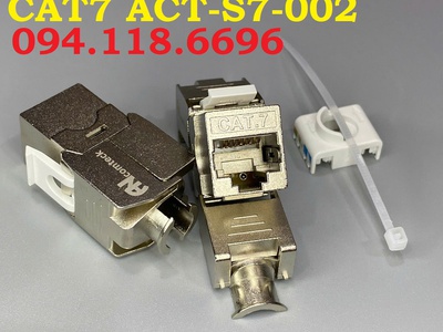 Phân phối Ổ cắm RJ45 Cat7 FTP có chống nhiễu tốc độ 100/1000 hãng Ancomteck, mã ACT-S7-002 0
