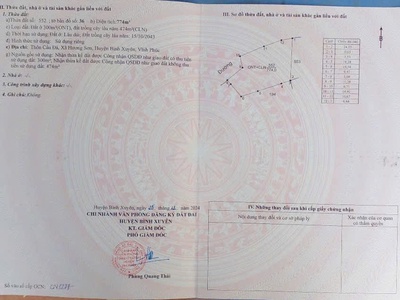 Bán đất tại Cầu Đá, Hương Sơn, Bình Xuyên, Vĩnh Phúc. DT 774m2 giá chỉ 6,6 tỷ 4