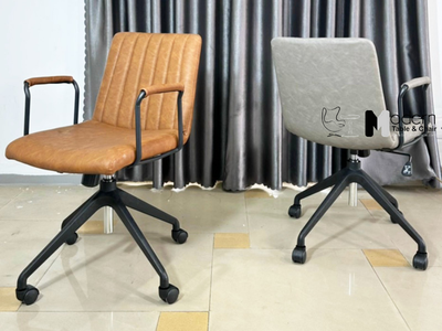 Ghế xoay làm việc nhỏ gọn có tay vịn CE1011-P tại HCM 2