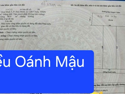 Bán đất đường kiều oánh mậu - đường 7,5m thông thoáng 0