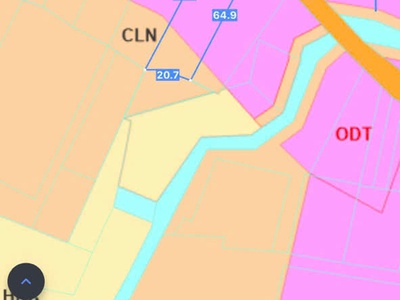 Mặt tiền đường nhựa 6m xe hơi  khu bàn cơ thông tứ phía   dt : 1.373 m2 - ngang 20.2 x dài 68 1