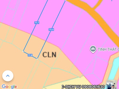 Mặt tiền đường nhựa 6m xe hơi  khu bàn cơ thông tứ phía   dt : 1.373 m2 - ngang 20.2 x dài 68 4