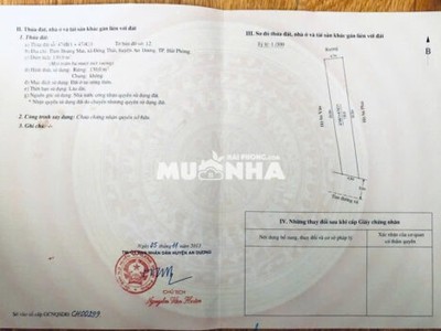 Chính chủ bán đất mặt đường nở hậu trục chính hoàng mai   đồng thái, an dương, hải phòng 4