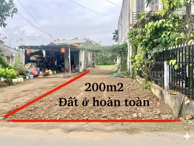 200m2, đất ở hoàn toàn, ngay sau lưng QL14B vào chỉ 200m, giá chỉ 1ty1xx 0