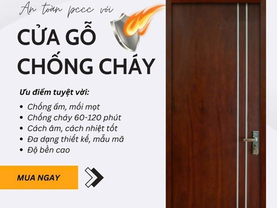 Cửa gỗ chống cháy: Khi nghệ thuật kiến trúc song hành cùng tiêu chuẩn an toàn hiện đại 1