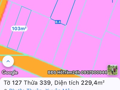 Cần bán lô đất hồ tràm cách biển 500m 1