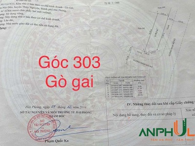 Còn duy nhất 1 lô đất đẹp sẵn bìa tại TDP Đền, Phường Thiên Hương   xã Lâm Động , TP Hải Phòng 1